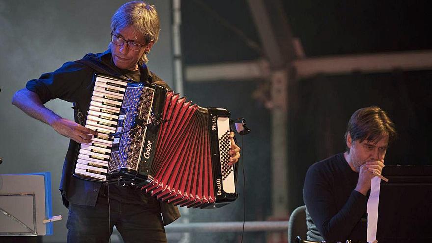 L&#039;acordionista manresà Gregori Ferrer amb el Quartet Brossa