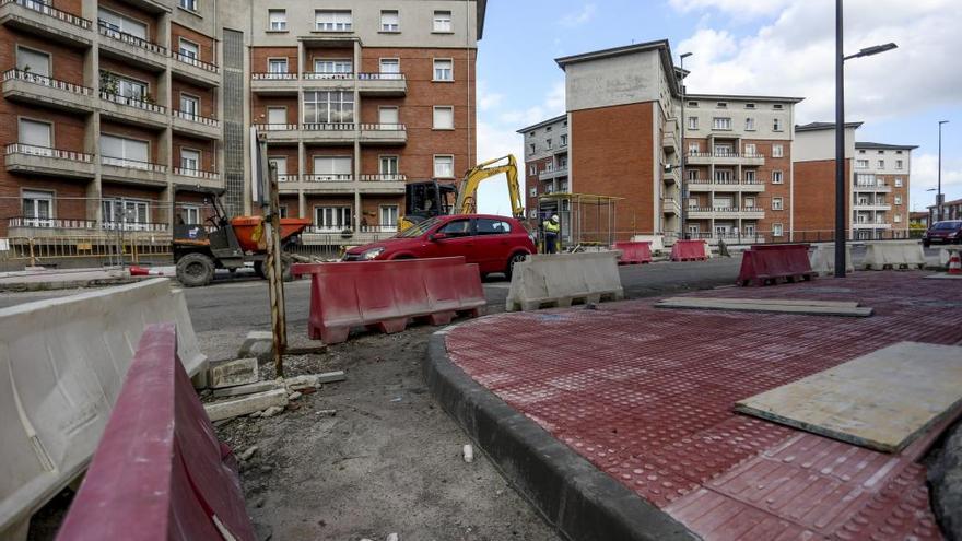 Obras en la calle de Santa Apolonia