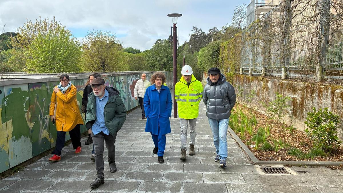 Tamén se actuou no corredor que conecta Amor Ruibal co parque Granell.