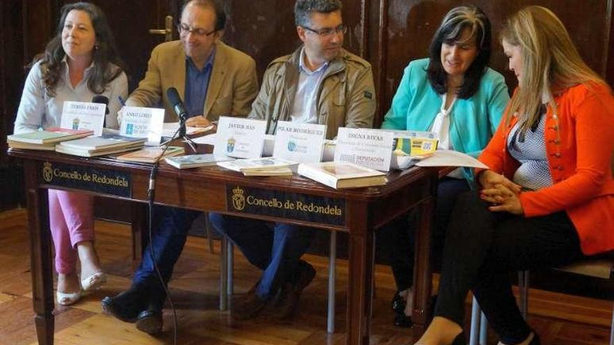 Teresa París, Anxo Lorenzo, Javier Bas, Nani Regueira y Digna Rivas.