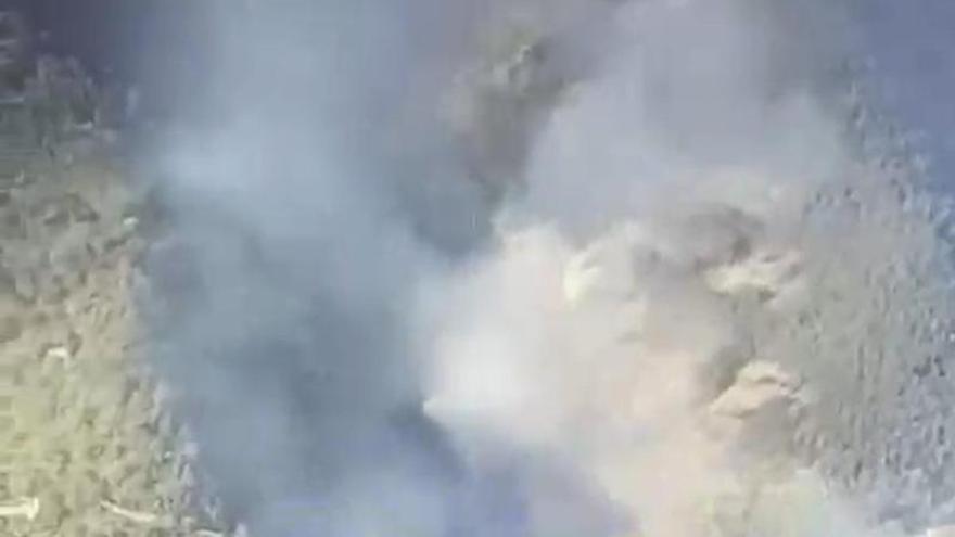 Video | El Infoex trabaja en la extinción de un incendio en Tornavacas