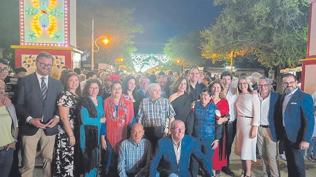 Inauguración oficial del alumbrado de la feria en año pasado.