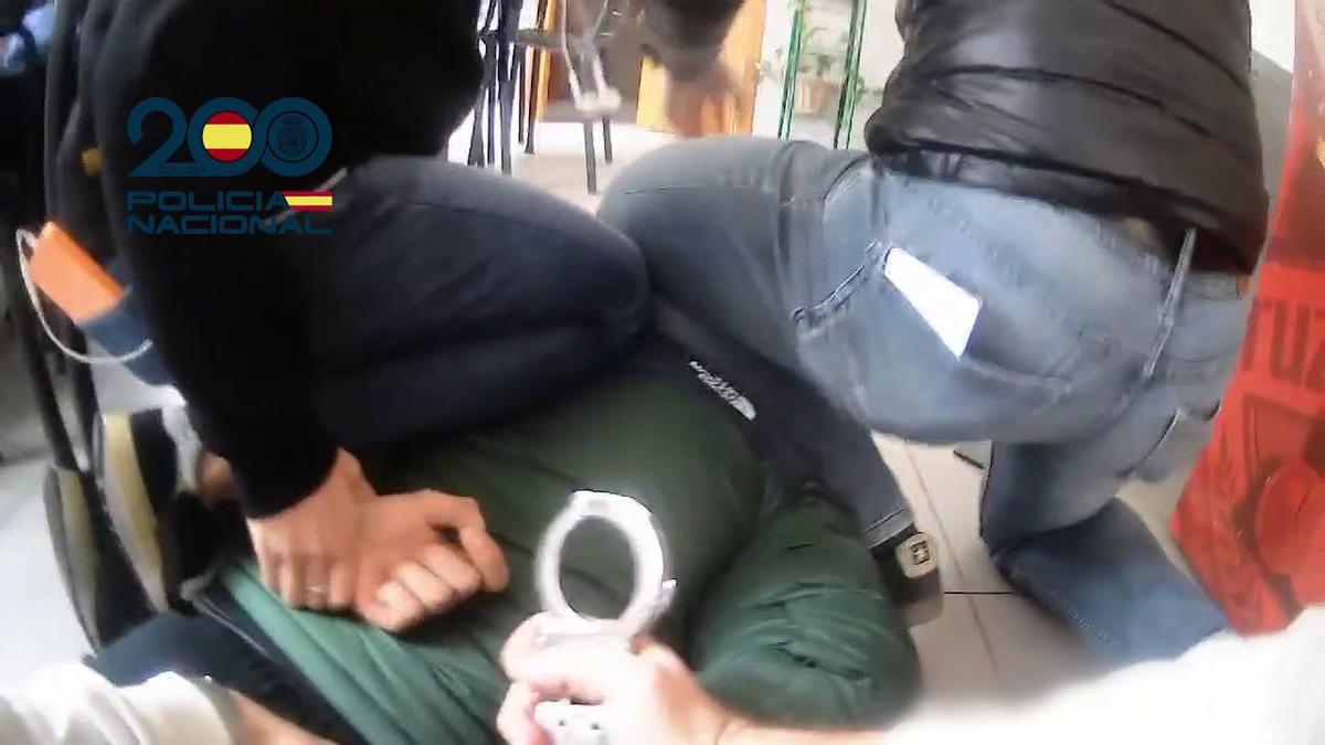 Momento de la detención del fugitivo