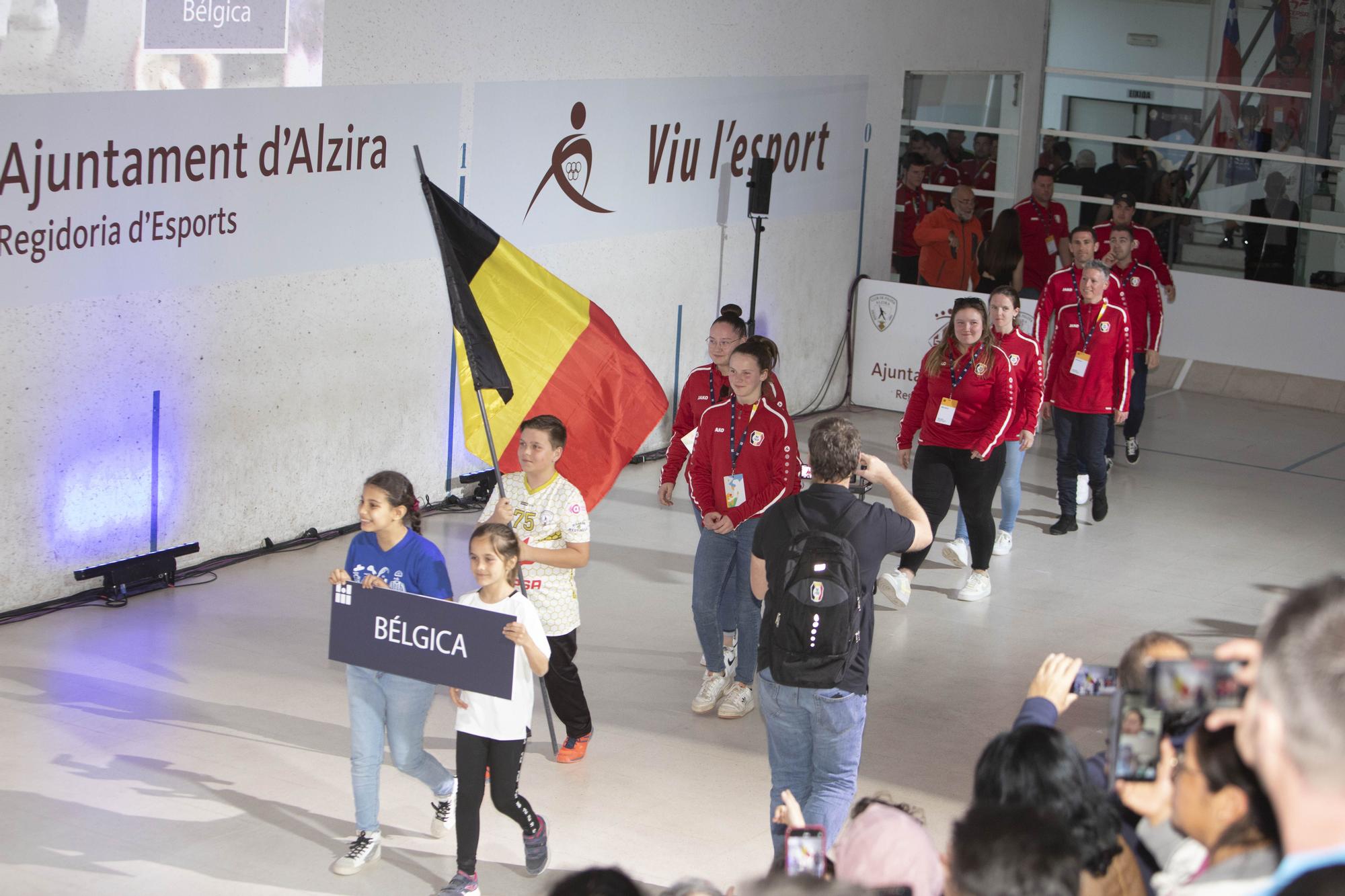 Las mejores imágenes de la gala inaugural del Mundial de Pilota de Alzira