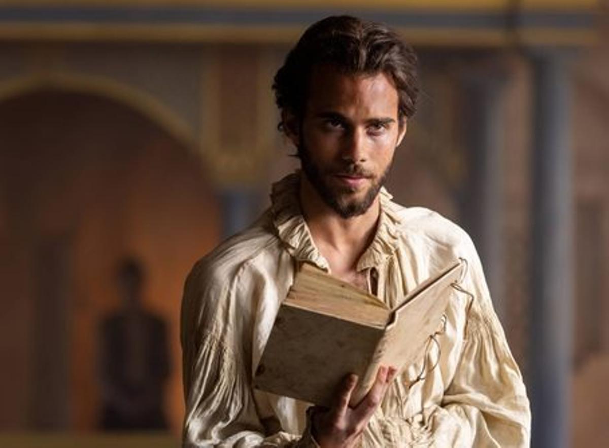 Julio Peña Fernández, caracterizado como Miguel de Cervantes, en el filme «El Cautivo».