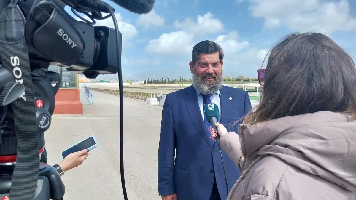 El conseller insular de Medio Ambiente, Medio Rural y Deportes, Pedro Bestard, esta mañana.
