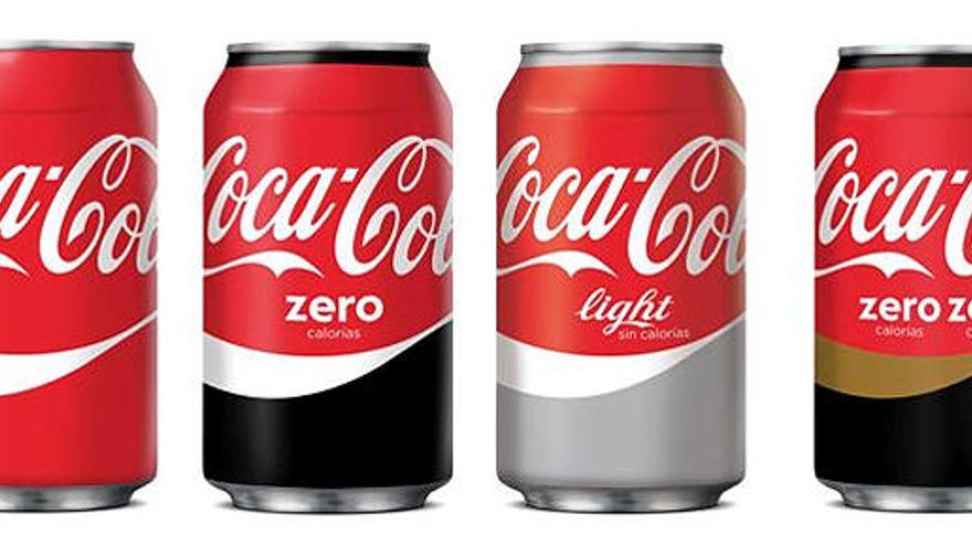 Las nuevas latas de Coca - Cola.