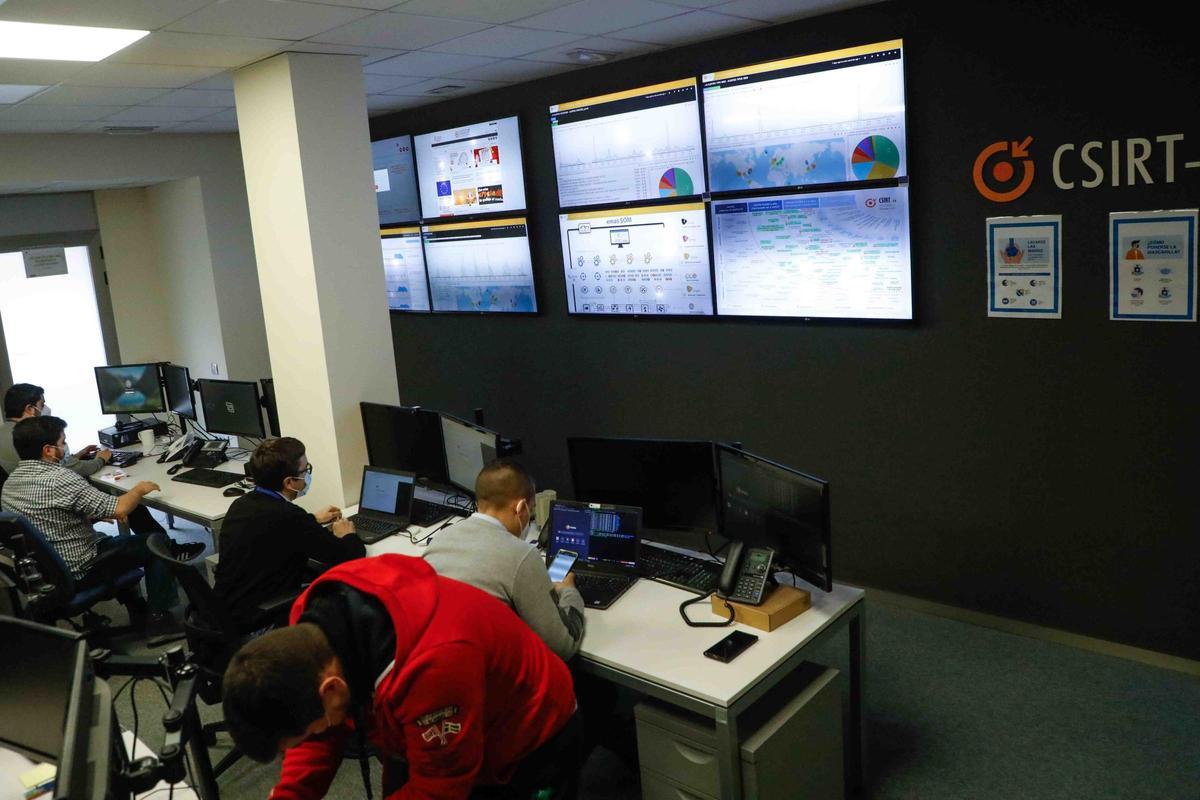 Instalaciones del centro de ciberseguridad de la Generalitat, en una imagen de archivo.