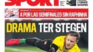 Esta es la portada de SPORT de hoy martes, 3 de febrero de 2026