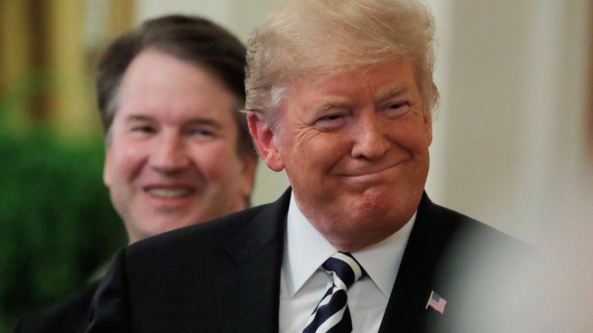 Donald Trump y Brett Kavanaugh