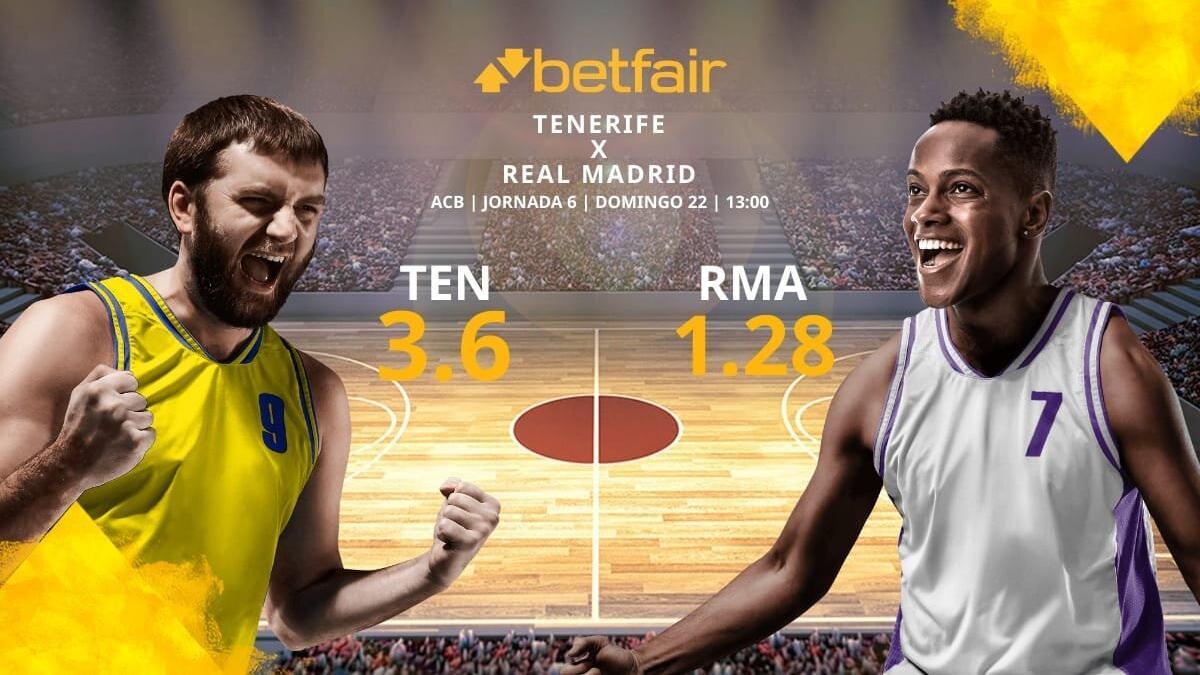 Lenovo Tenerife vs. Real Madrid Baloncesto: horario, TV, estadísticas, clasificación y pronósticos