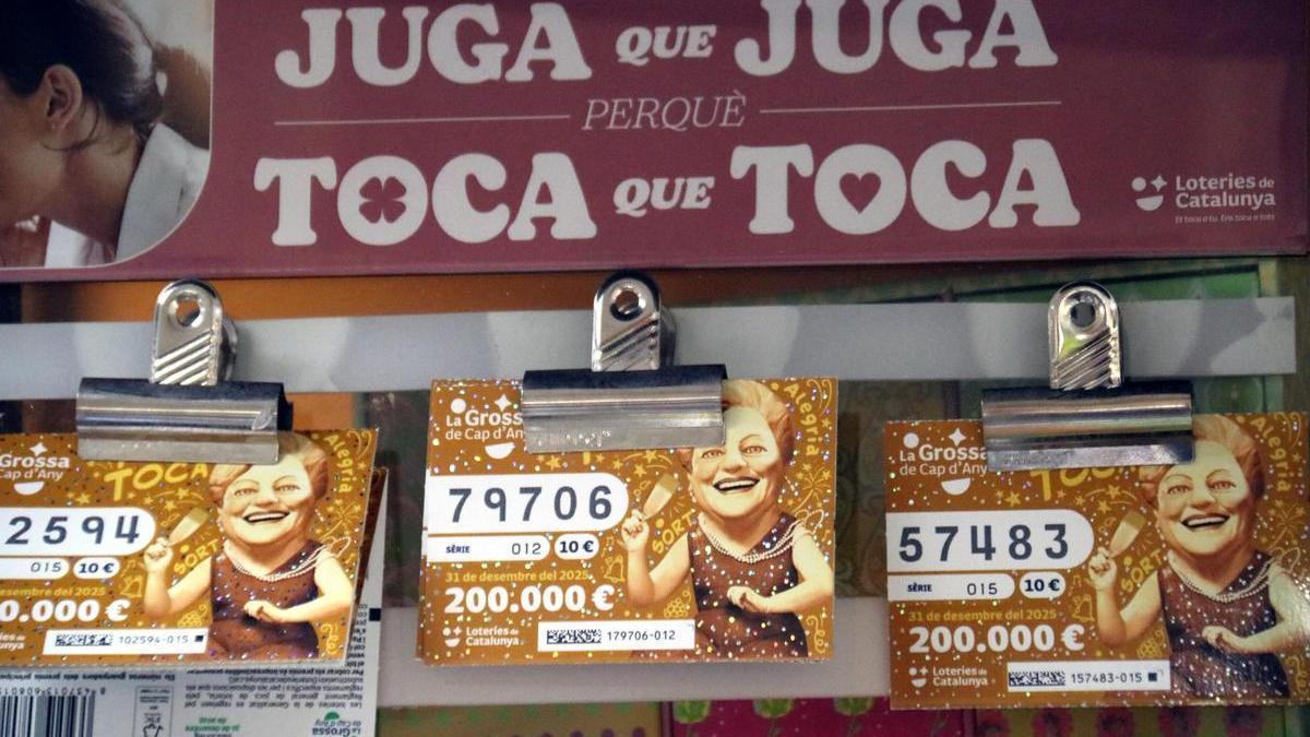 Bitllets de la Grossa de Cap d'Any, en una imatge d'arxiu.