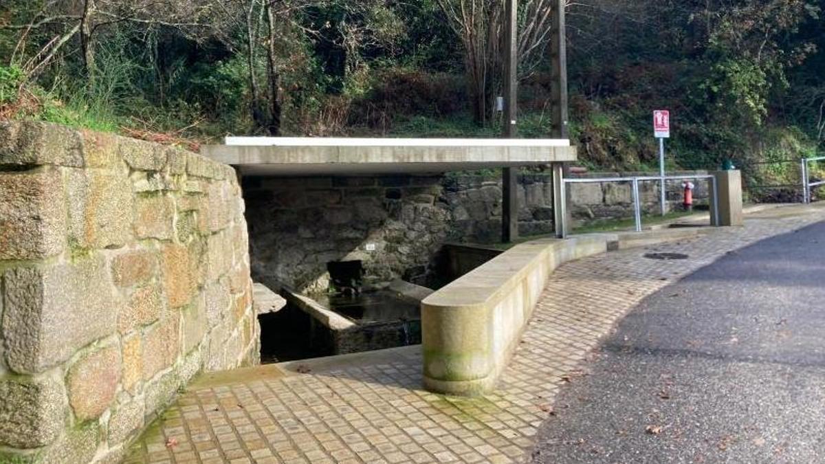 Antiguo lavadero do Sarabio, en Nigrán, restaurado por el Concello a principios de año.