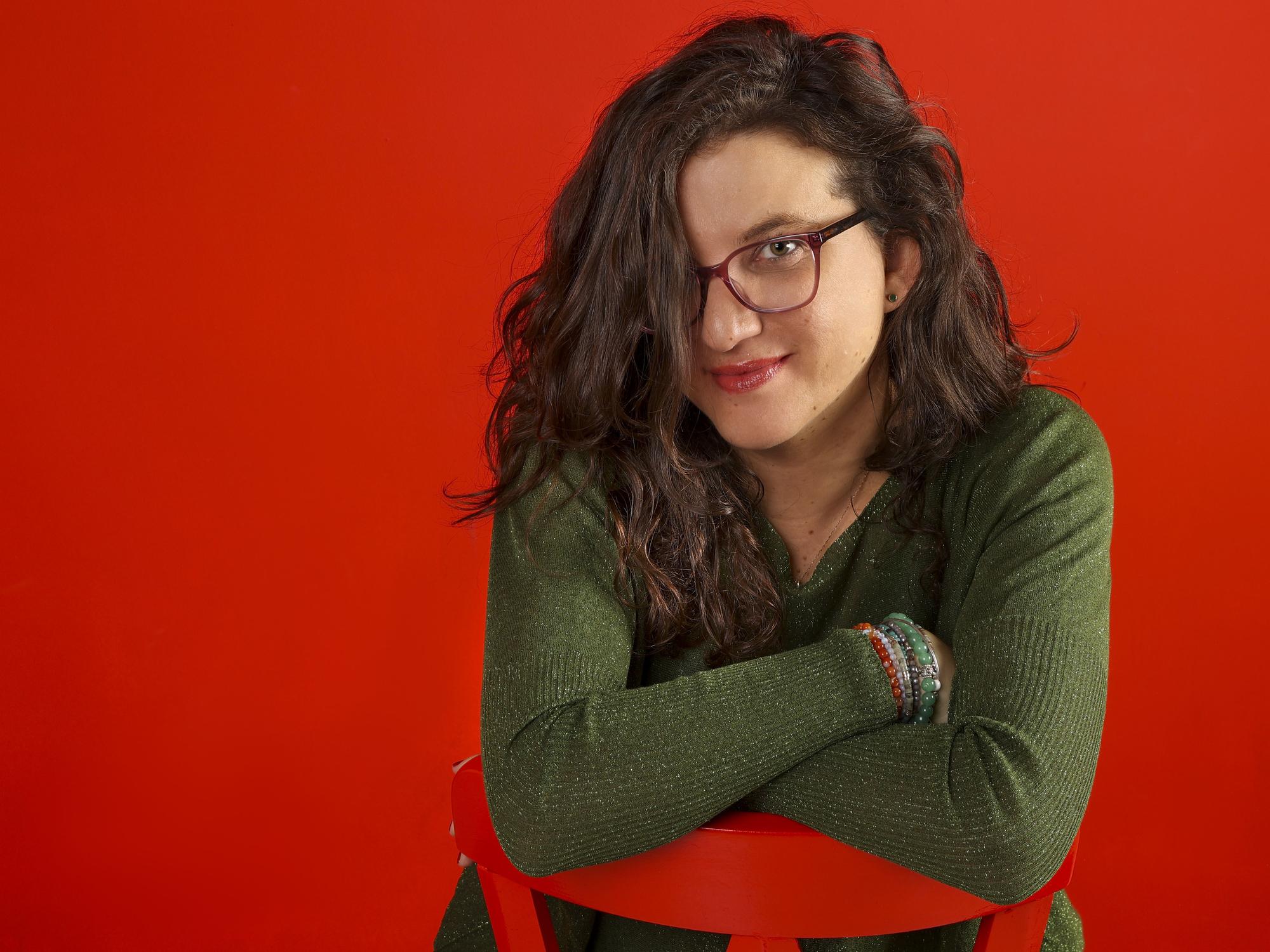 La escritora chilena María José Navia, fotografiada durante su reciente visita a Madrid.