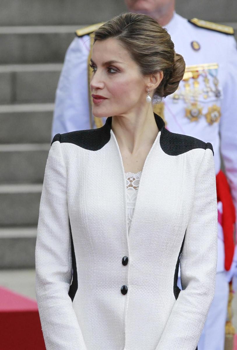 El look beauty de la Reina en el Día de las Fuerzas Armadas