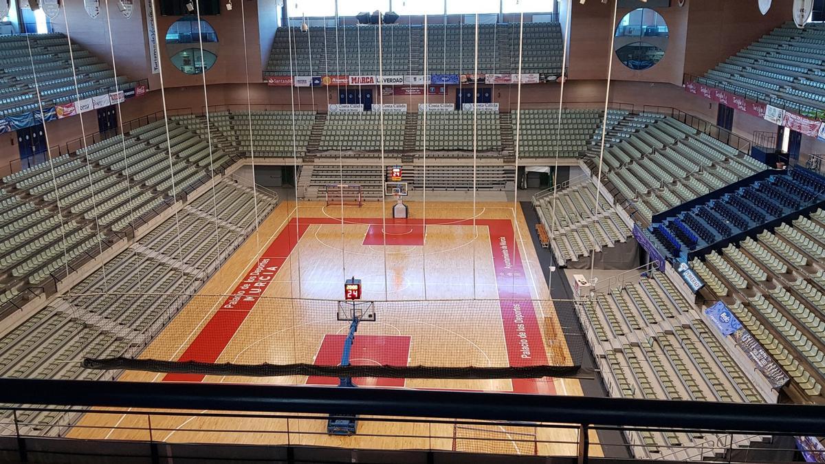 Interior del Palacio de los Deportes de Murcia, en una imagen de archivo