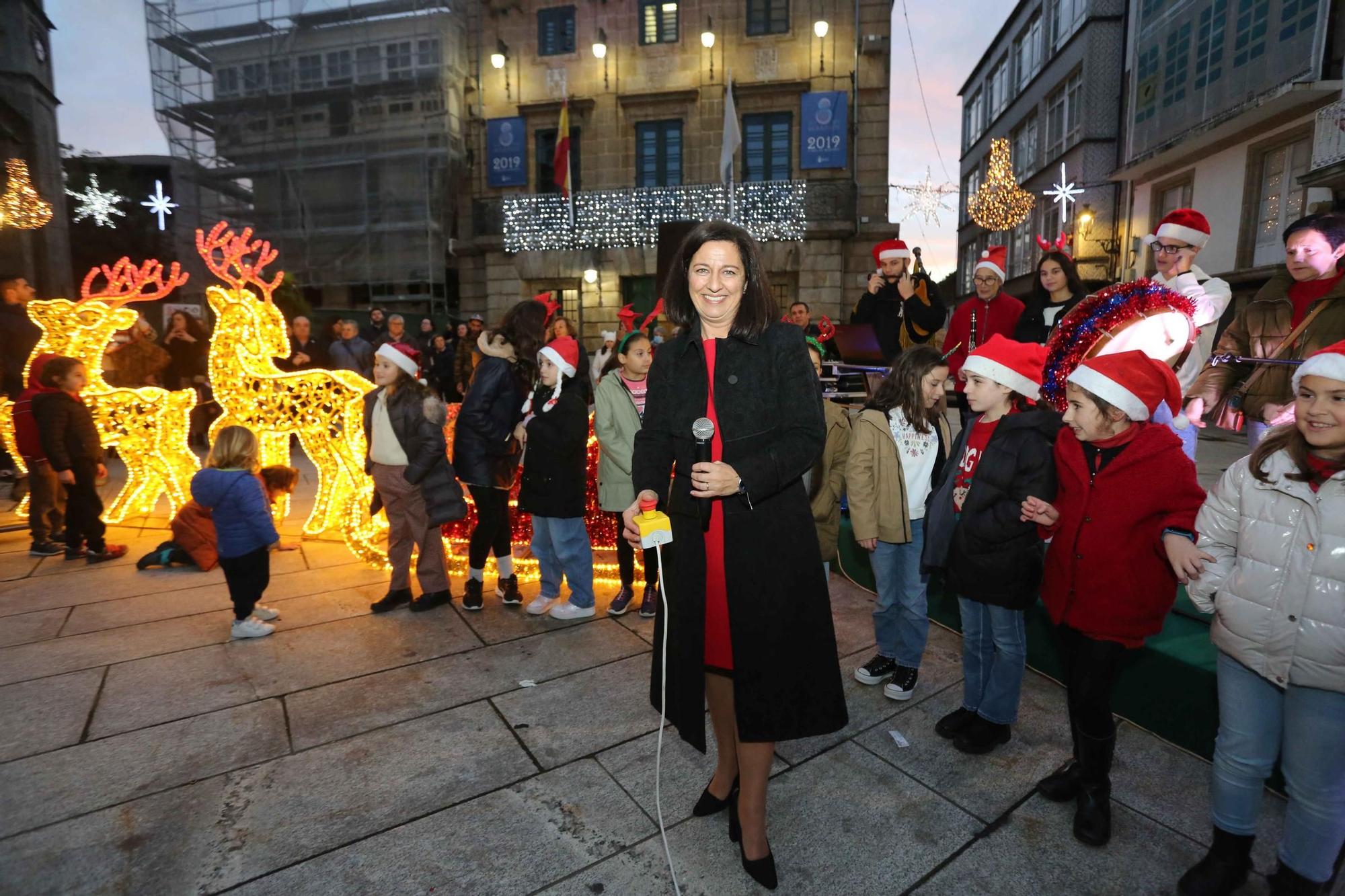 Betanzos inaugura la Navidad con el encendido de su alumbrado navideño