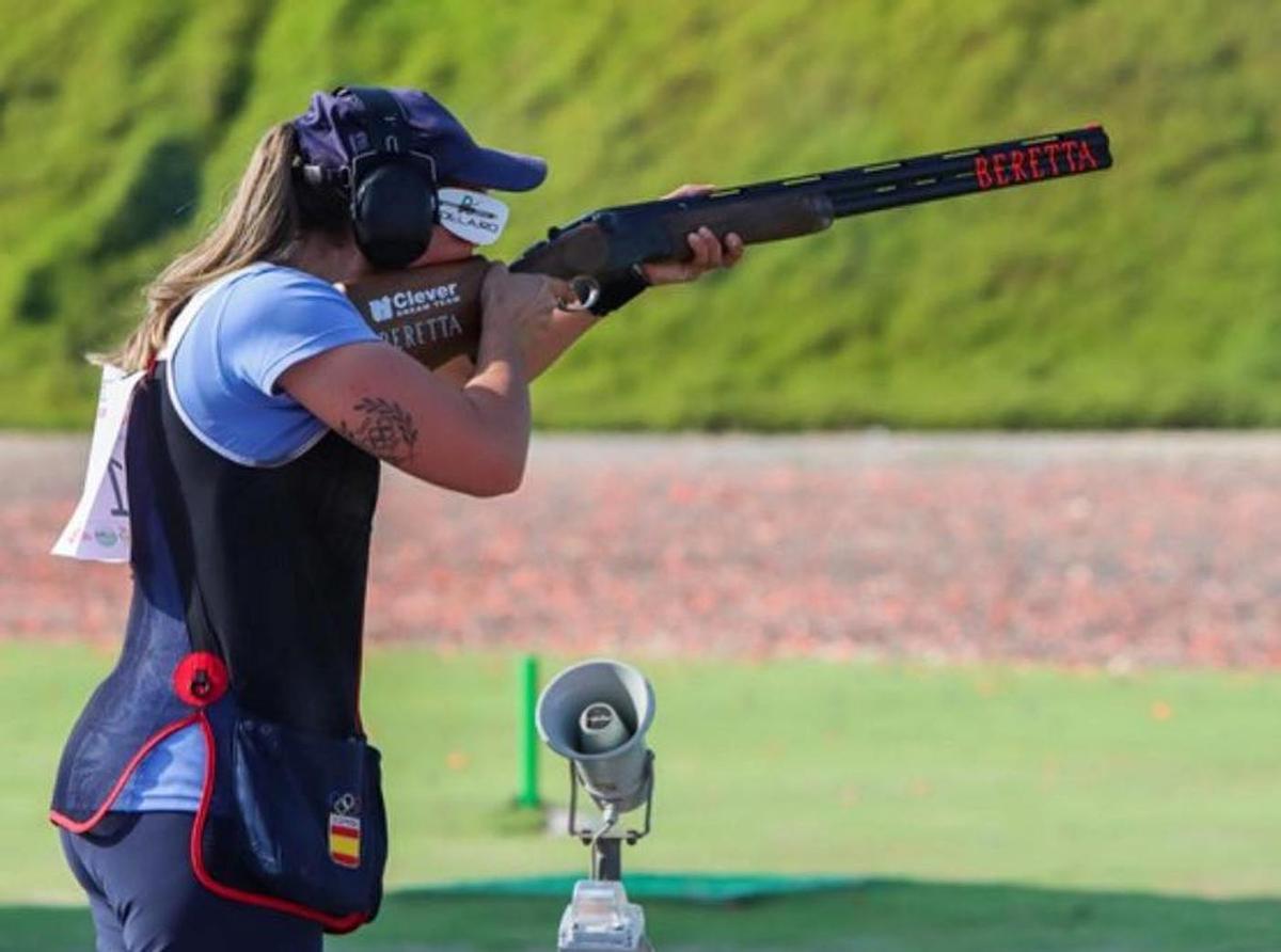 Fátima Gálvez, durante una competición.