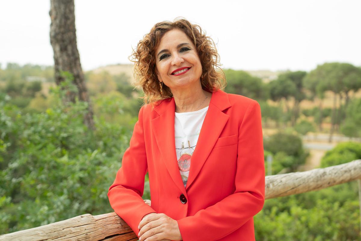 María Jesús Montero, candidata a la presidencia de la Junta de Andalucía durante su entrevista con El Correo de Andalucía