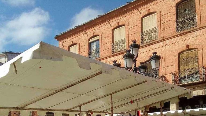 Hortelanos en la Feria del Pimiento de Benavente