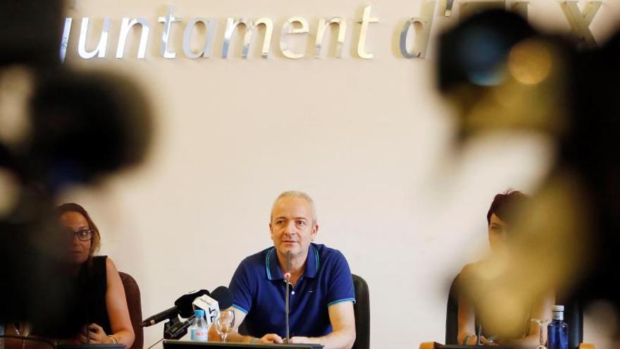 Alberto Aguilar, en rueda de prensa.