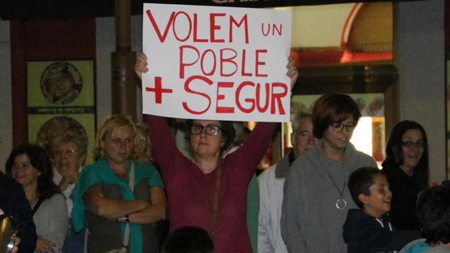 Manifestació en contra dels robatoris.