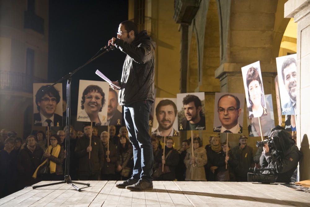 Concentració contra el judici a Manresa