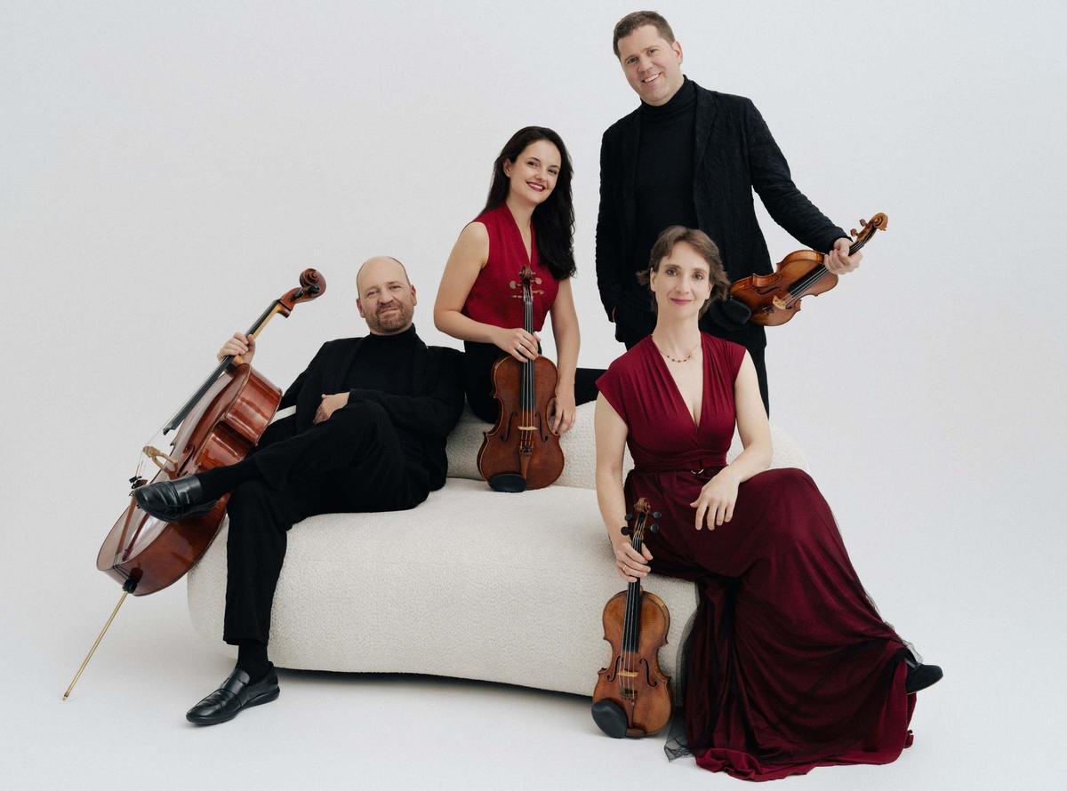 El Quartet Casals, con Abel y Arnau Tomàs, Vera Martínez Mehner y Cristina Cordero.