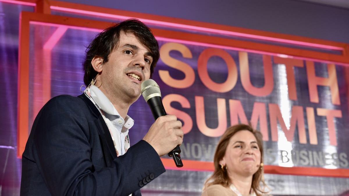 El presidente del Consorcio de la Zona Especial Canaria, Pablo Hernández, durante el último South Summit.