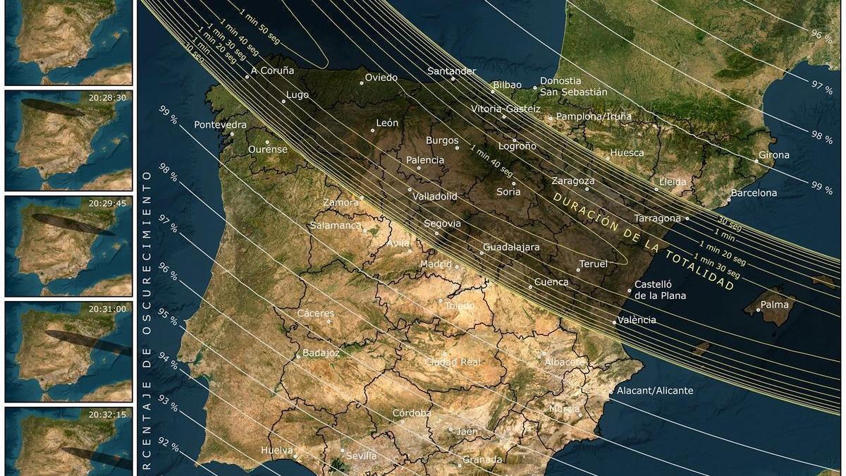 Palencia es el mejor lugar de España para ver el eclipse.