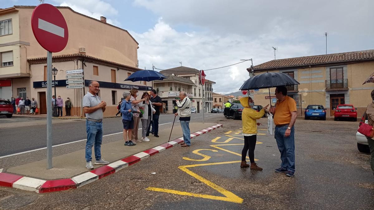 Protesta, esta mañana, por la mejora de la sanidad en la comarca de Tábara