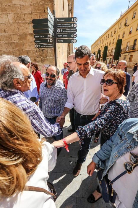 Visita de Pedro Sánchez a Orihuela