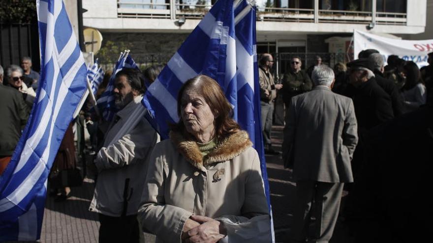 Una manifestación en Grecia.