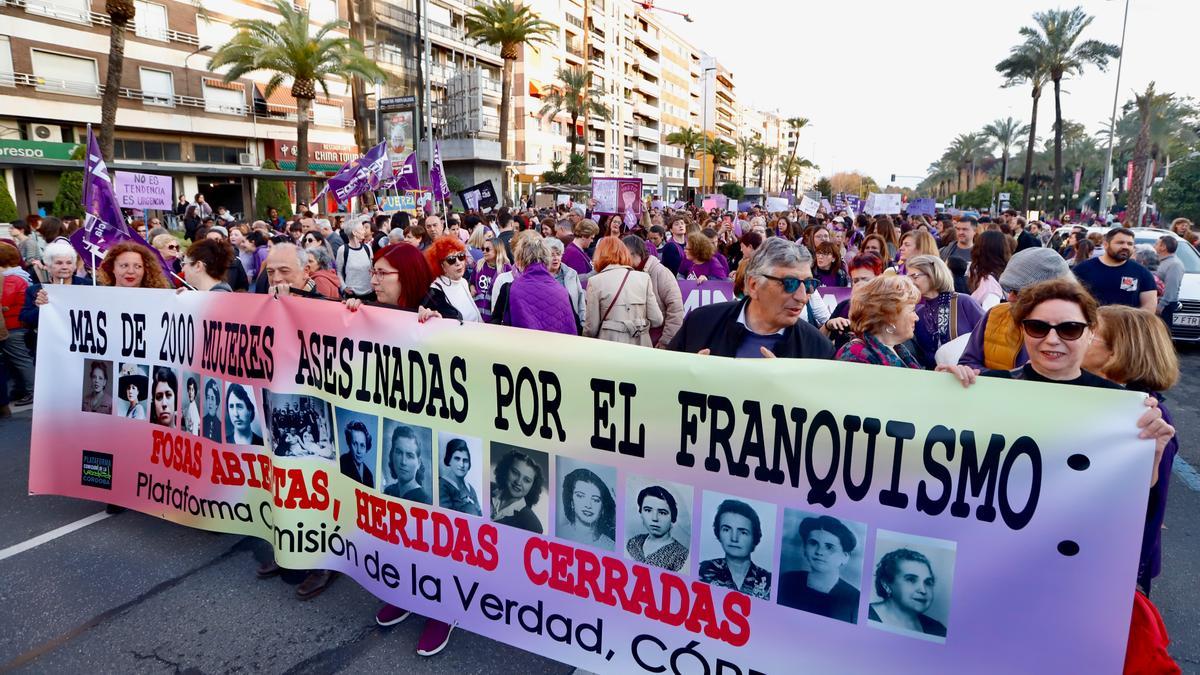 Manifestación del 8M en Córdoba, en este mes de marzo de 2023.