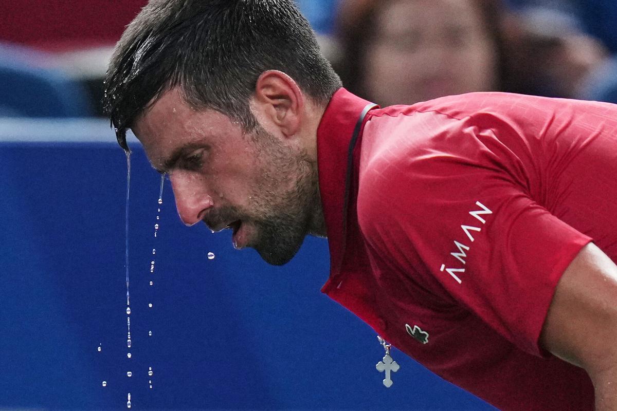 Novak Djokovic, durante un partido en Shanghai