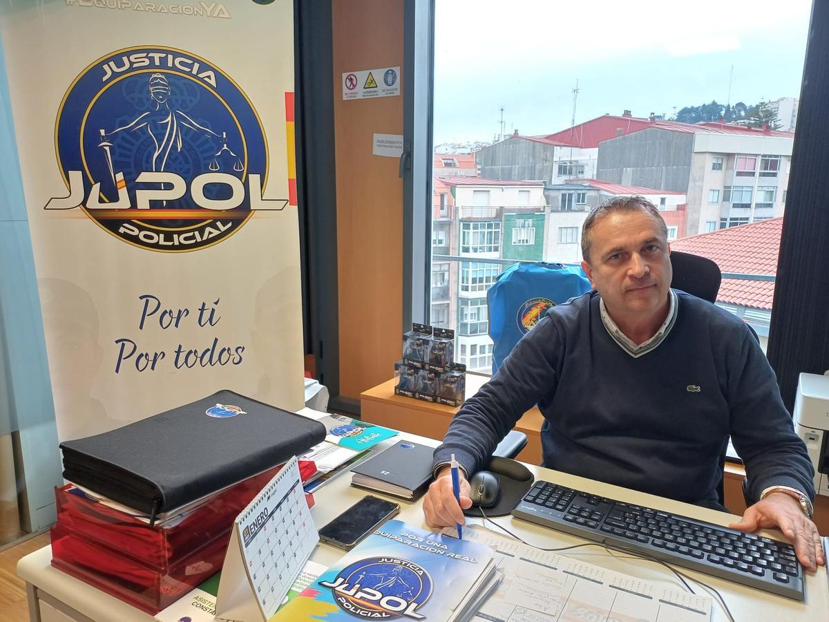 Alejandro Cousiño, secretario general de JUPOL en la provincia de Pontevedra.
