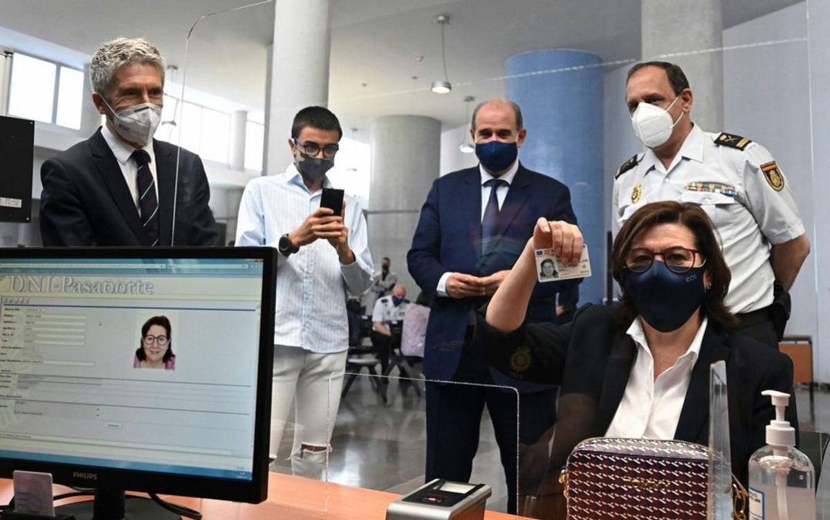 Presentación del DNI europeo en 2021.
