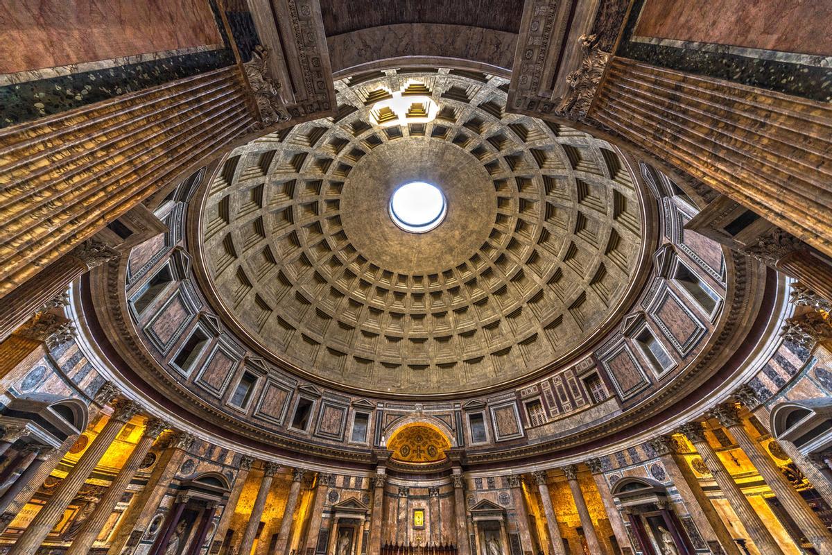 Es una de las obras maestras de la arquitectura de Roma