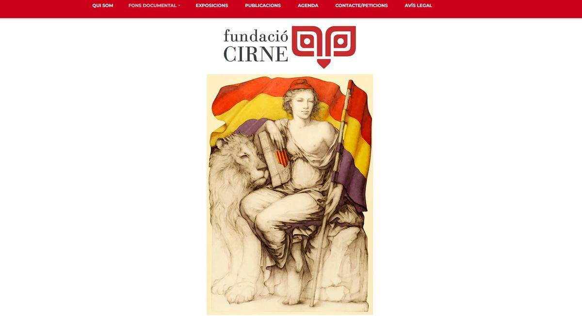 La magnífica lámina de Joan Castejón que identifica a la Fundació Cirne