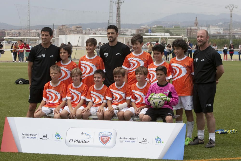 Inauguración de la escuela de fútbol de David Villa