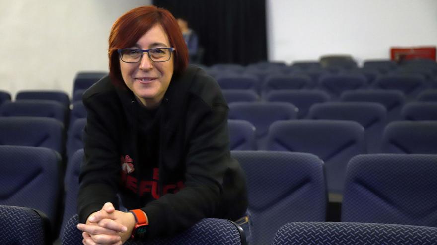 Macarena Astorga, en el Albéniz, antes del prestreno de «El refugio». | ÁLEX ZEA