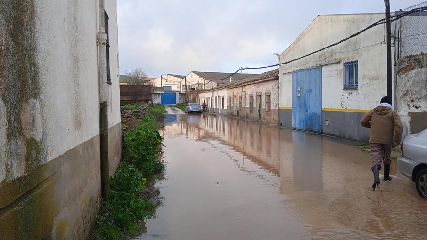 Empresarios de Charca Musia en Cáceres denuncian que el polígono vuelve a inundarse