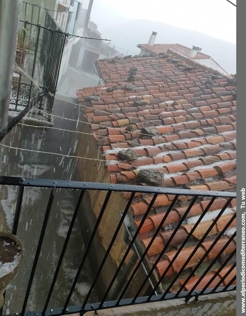 Espectacular tormenta de granizo en Vilafranca