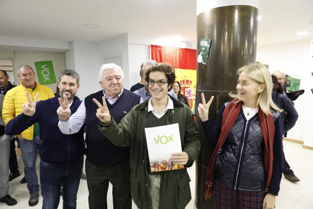 Noche electoral de Vox en Asturias