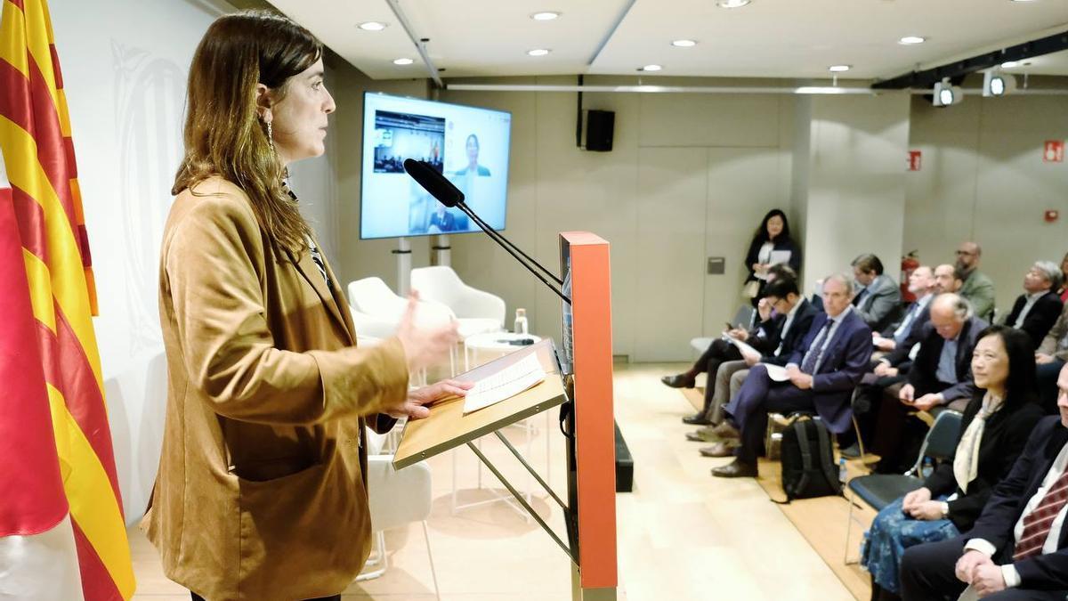 Núria Montserrat Pulido Consellera de Recerca i Universitats en el Palau Robert de Barcelona, “Una Nueva Era de Intercambio Económico entre Cataluña y Japón”, organizada por el Consulado General del Japón y ACCIÓ.