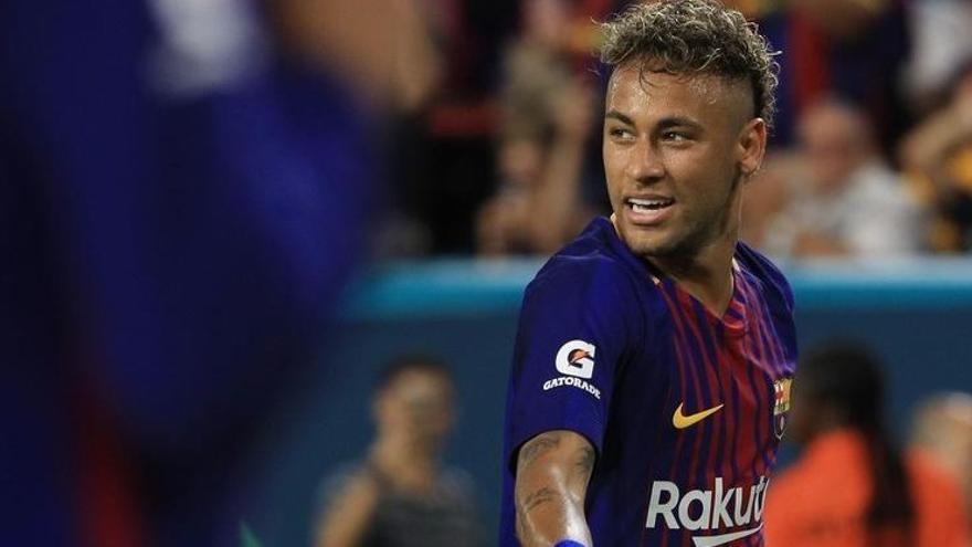 Una de les darreres imatge de Neymar defensant la samarreta del Barça.