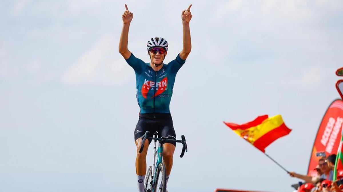 Pablo Castrillo, vencedor de la etapa 12 de La Vuelta 2024.