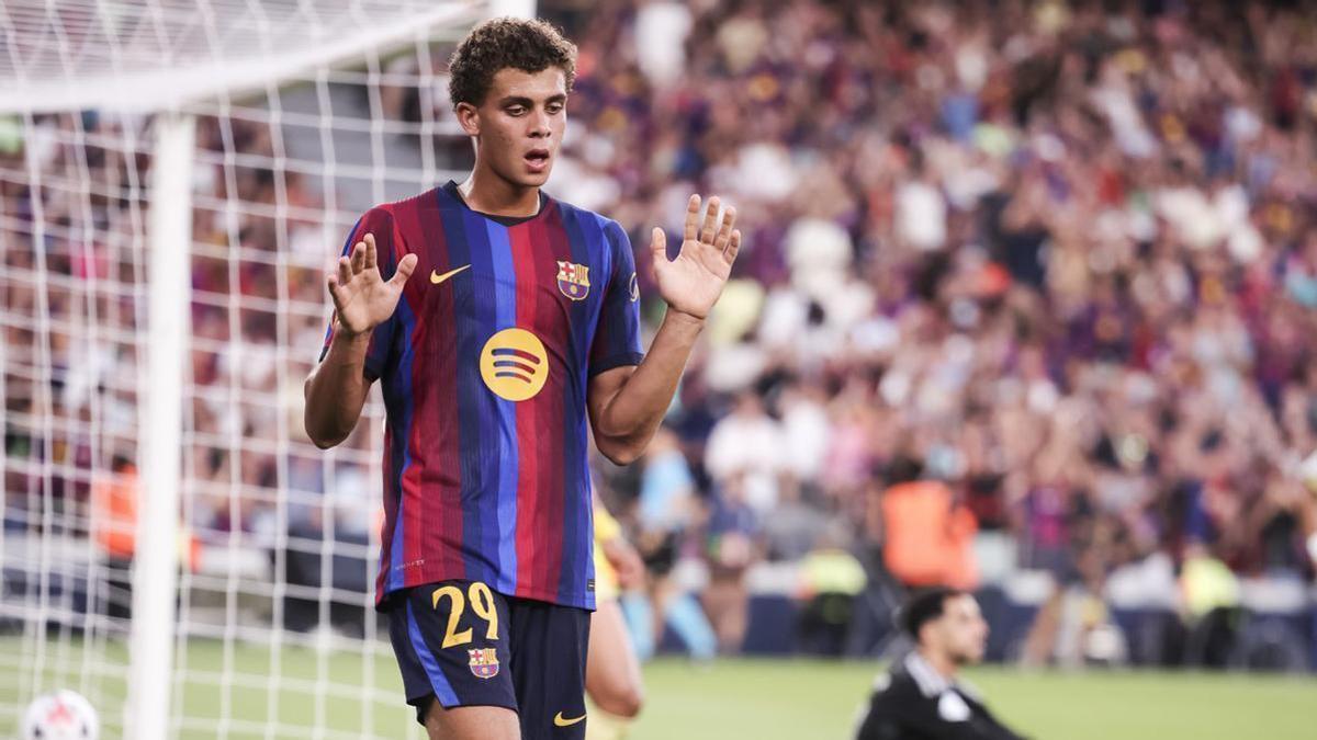 El blaugrana Hamza Abdelkarim no celebra el gol marcat al seu exequip, l’Al-Ahly, ahir al Gamper. | AFP7
