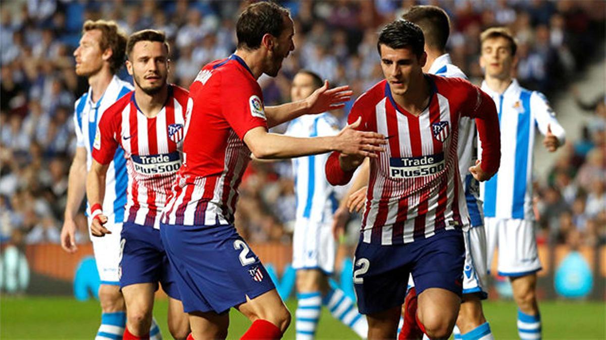 Morata mantiene vivo al Atlético en LaLiga gracias a un doblete ante la Real Sociedad