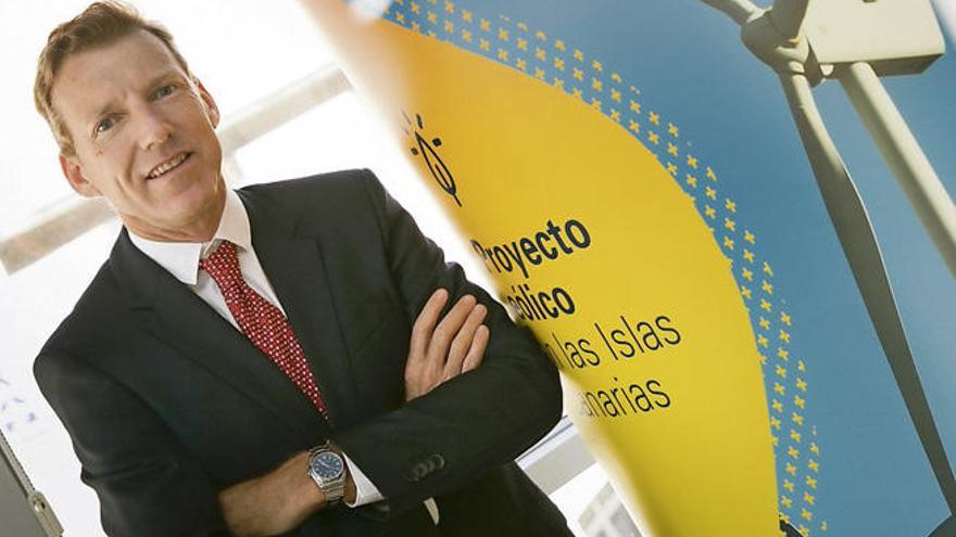 Sergio Auffray, delegado de Gas Natural Fenosa Renovables en Canarias